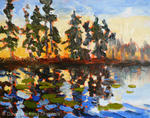 Sunset Lilies              SOLD
