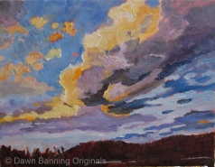 Clouds 14x18 Original Oil SOLD