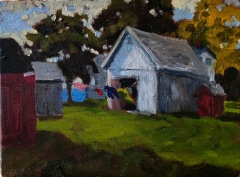 Clothesline 9x12 oil