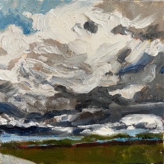 Summer Sky 8x8 Original oil