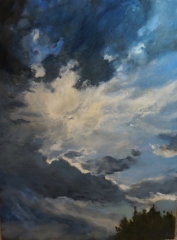 SKY 4ftx3ft oil SOLD