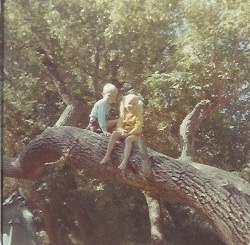 dawn & darin in tree